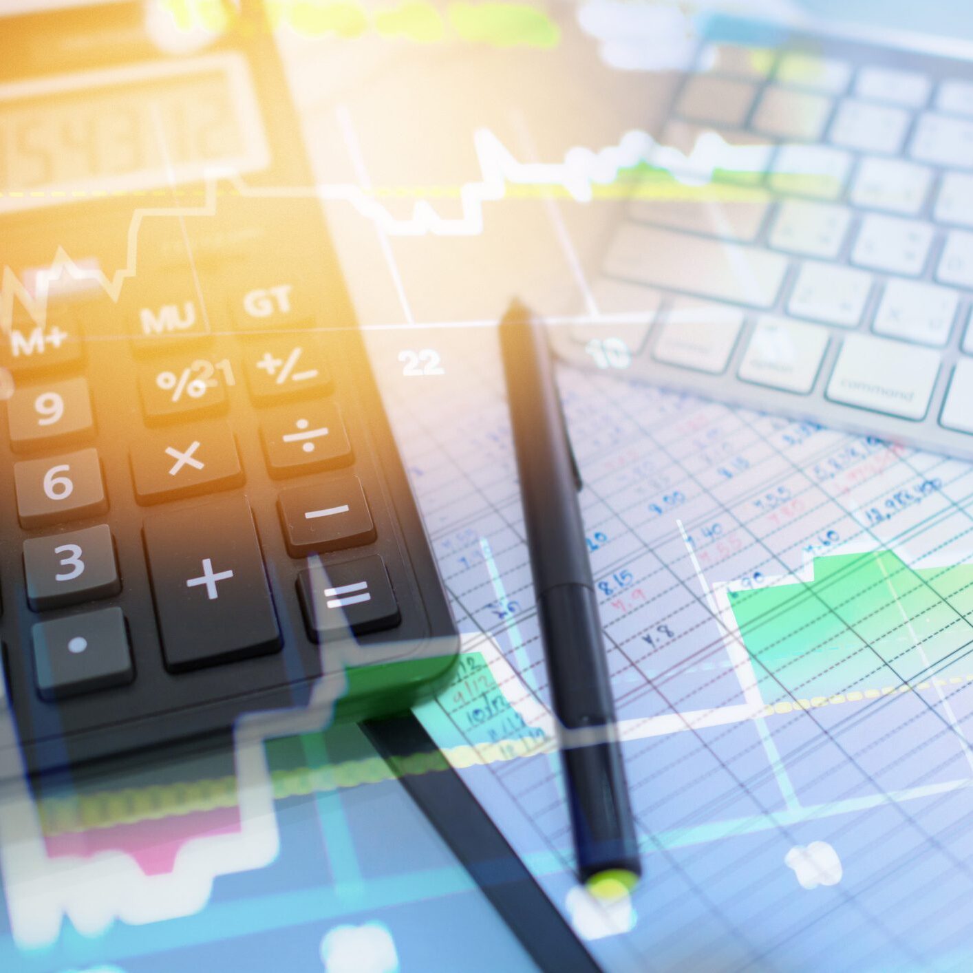 Investment theme stockmarket and finance business analysis stockmarket with digital tablet